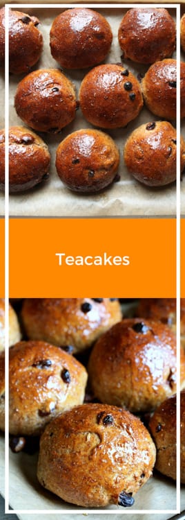 Teacakes - sticky, naturally sweet and bursting with fruity flavours! Vegetarian and sugar free | thecookandhim.com