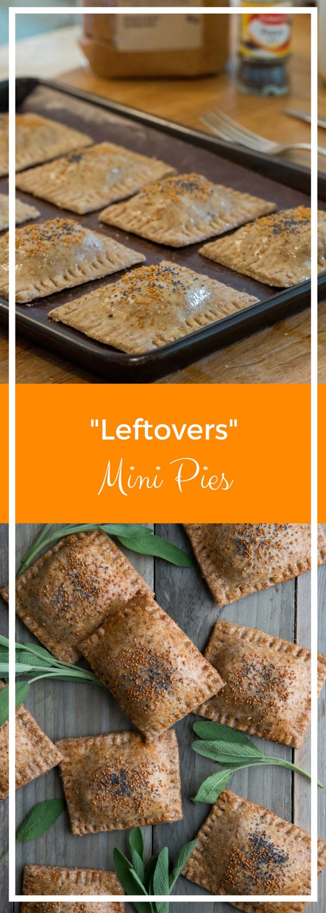 Leftovers Mini Pies - use your leftover stuffing to make these super tasty little hand pies for a quick post Christmas snack | thecookandhim.com
