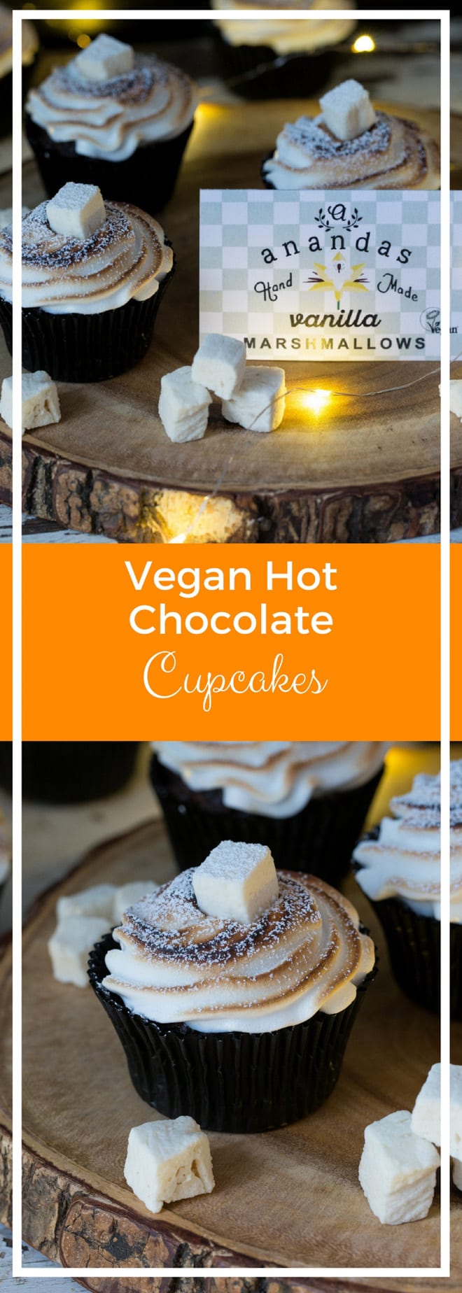 Vegan Hot Chocolate Muffins - with Vegan Marshmallow Frosting - yep you read that right! These are decadently rich, SO chocolatey and 100% vegan | thecookandhim.com