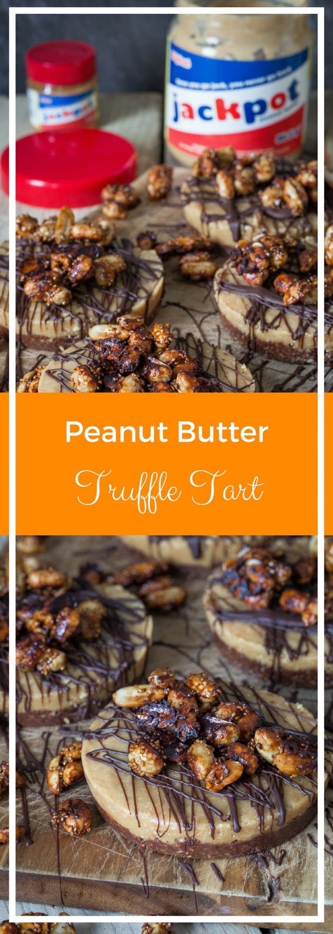 Peanut Butter Truffle Tart - chocolate, dates and peanut butter make these healthy little tarts decadently rich and moreish | thecookandhim.com