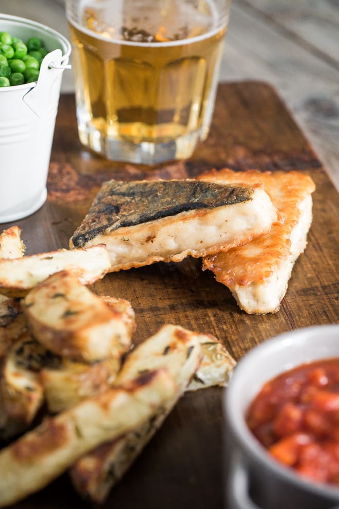 Beer Battered Vegan Fish and Chips