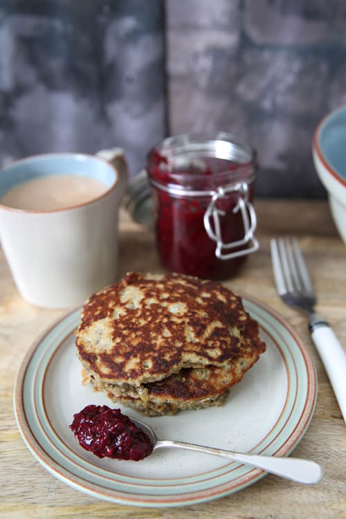 Chia seed protein pancakes - light, fluffy, gluten free, naturally sweet and utterly delicious. A real breakfast favourite in our home! | thecookandhim.com