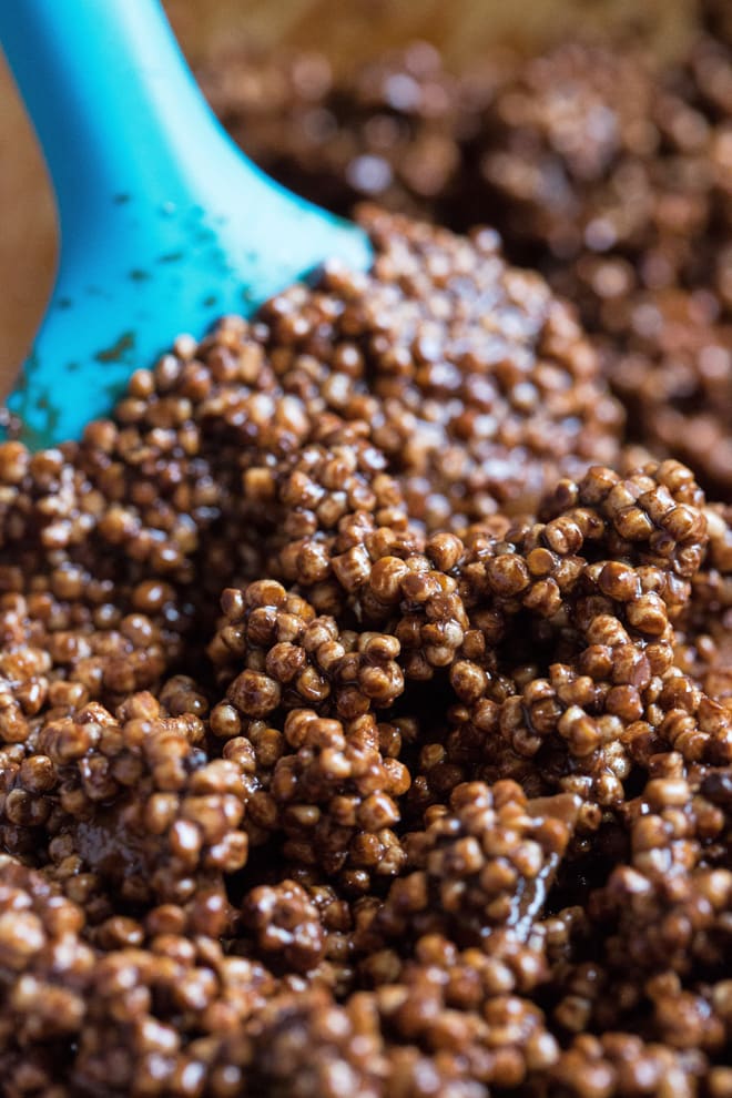 Chocolate Gingerbread Quinoa Puffs - naturally sweet, crunchy and VERY moreish! These festive bites are also super easy to make | thecookandhim.com