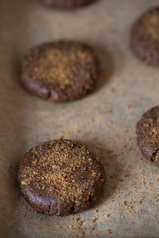 Gingerbread Cookies - Vegan and Gluten Free! Deliciously soft and packed full of sparkling pieces of crystalised ginger | thecookandhim.com