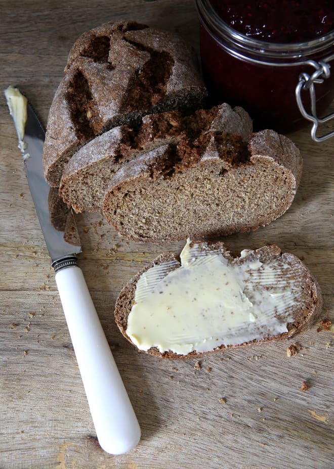 Rye Bread - A nutty and oh so tasty bread enriched with Hodmedods camelina seeds, buttermilk and Guinness! thecookandhim.com