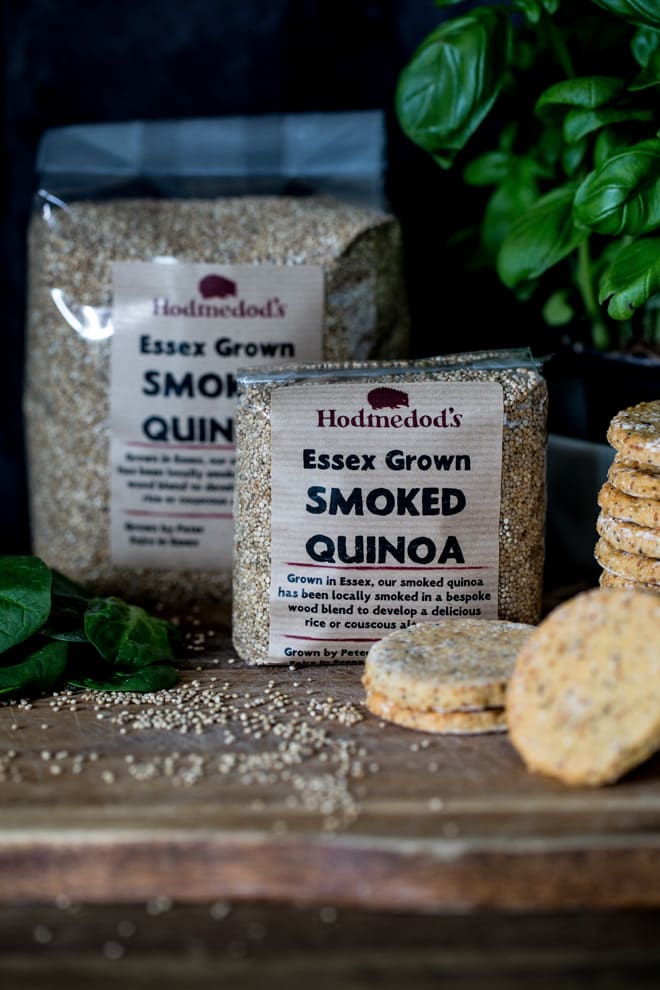 Smoked Quinoa Crackers with Caramelised Onion Hummus - rich creamy hummus made from fava beans goes so perfectly with these super tasty little crackers! Vegan and Gluten Free | thecookandhim.com
