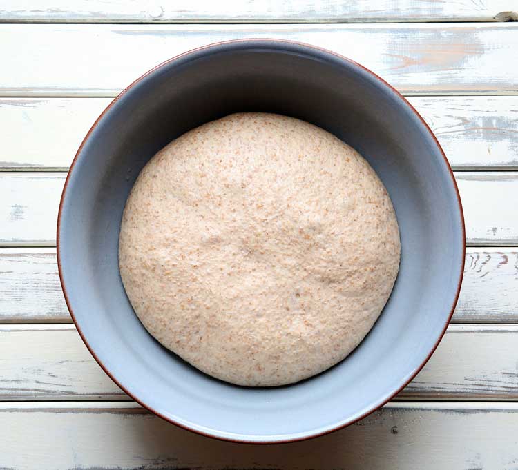 Vegan Cinnamon Swirl Buns dough proving | thecookandhim.com