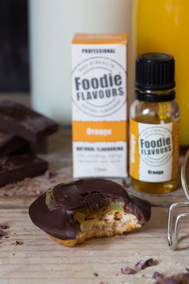 Vegan Jaffa Cakes - Delicate base topped with tangy orange and smothered in velvety dark vegan chocolate | thecookandhim.com