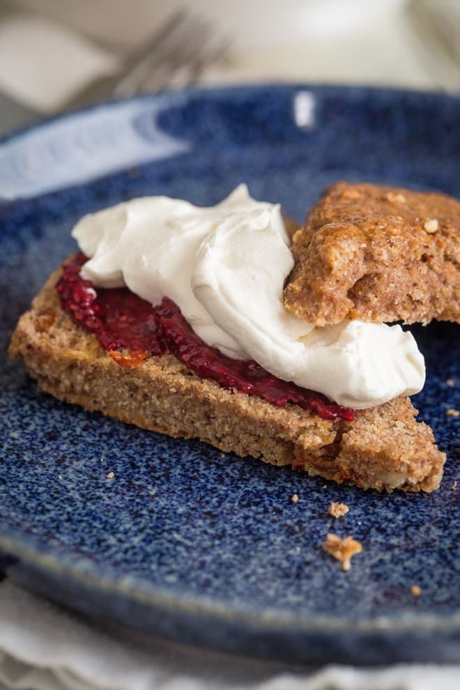 White Chocolate Berry and Orange Scones - delicately soft, naturally sweet and fruity scones with pops of berry and white chocolate chips! Vegan and refined sugar free | thecookandhim.com