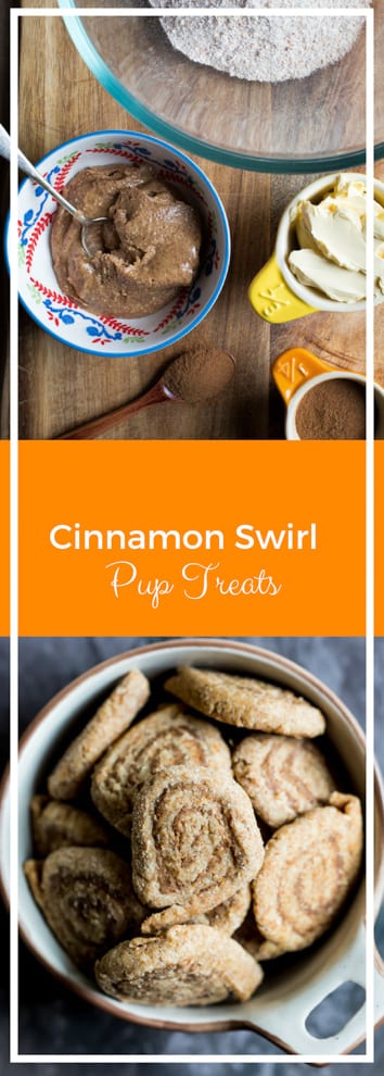 Cinnamon Swirl Pup Treats - happy pups all round with these super simple little pup treats - made even easier if you use shop bought pastry! #puptreats | Recipe on thecookandhim.com