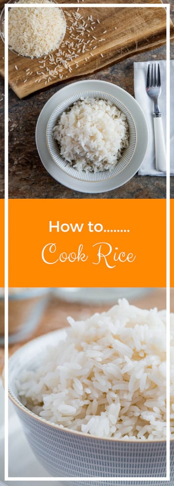The Ultimate Guide: How to Cook Rice - a foolproof step by step guide for perfectly fluffy white rice every time! Recipe and guide on thecookandhim.com