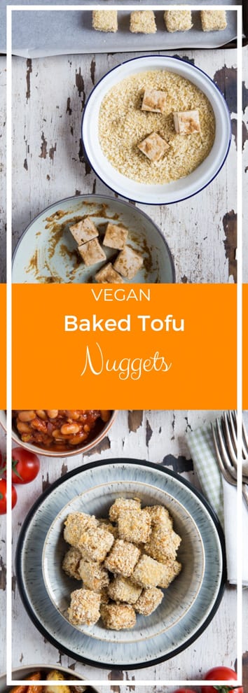 Marinated tofu baked with a deliciously crunchy breadcrumb crust and baked to crispy perfection! #tofu #tofurecipes #howcocooktofu #tofumarinade | Recipe on thecookandhim.com