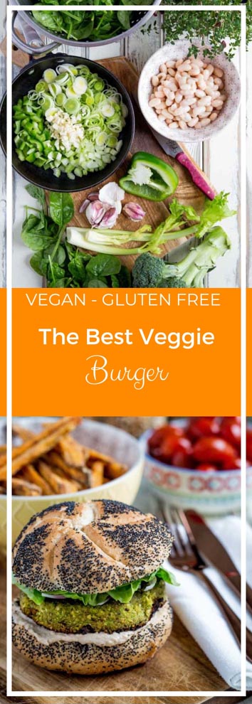 Let's make veggies the star of the show in these easy, healthy and delicious veggie burgers! #veggieburgers #veganburgers #veggieburgerrecipe #meatfree | Recipe on thecookandhim.com