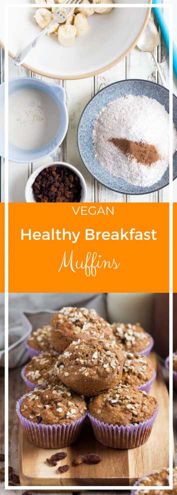 Start your day with a feel-good muffin! A few easy tweaks mean a freshly baked healthy breakfast muffin won't derail your diet! #muffins #breakfastmuffins #healthymuffins #healthybananamuffins #veganmuffins | Recipe on thecookandhim.com