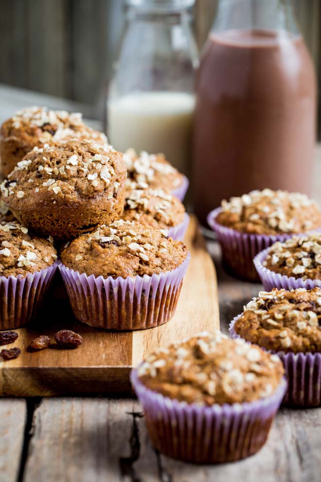 Start your day with a feel-good muffin! A few easy tweaks mean a freshly baked healthy breakfast muffin won't derail your diet! #muffins #breakfastmuffins #healthymuffins #healthybananamuffins #veganmuffins | Recipe on thecookandhim.com