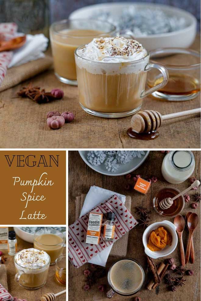Stay warm and cosy by making the Starbucks favourite pumpkin spice latte at home! It's so easy, just as delicious and needs only a few simple ingredients. The perfect healthy drink for cold days! #pumpkinspice #starbucks #pumpkinspicelatte #oatmilk #psl #thecookandhim #vegan #coffee | Recipe on thecookandhimcom