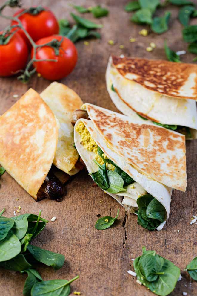 Vegan Folded Breakfast Wraps