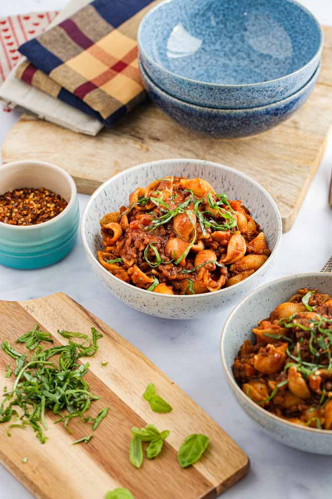 Instant Pot Lentil Bolognese