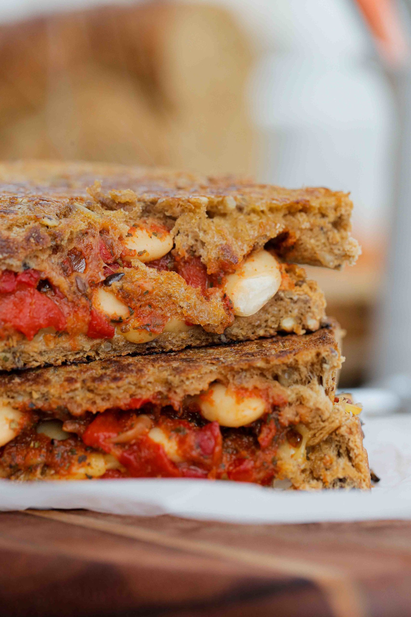 Smoky Bean and Cheese Toasties