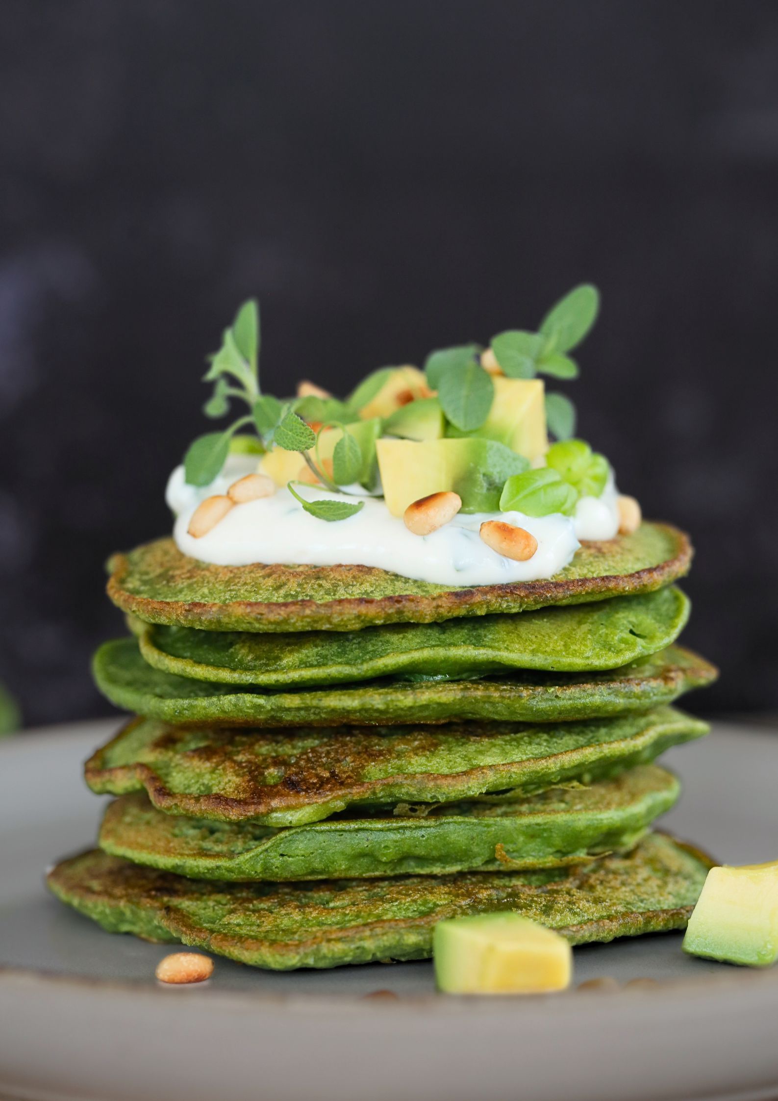 A delicious savoury breakfast or even lunch or dinner these spring onion pancakes are quick, healthy, loaded with flavour and gluten free! #pancakes #breakfast #glutenfree #vegan