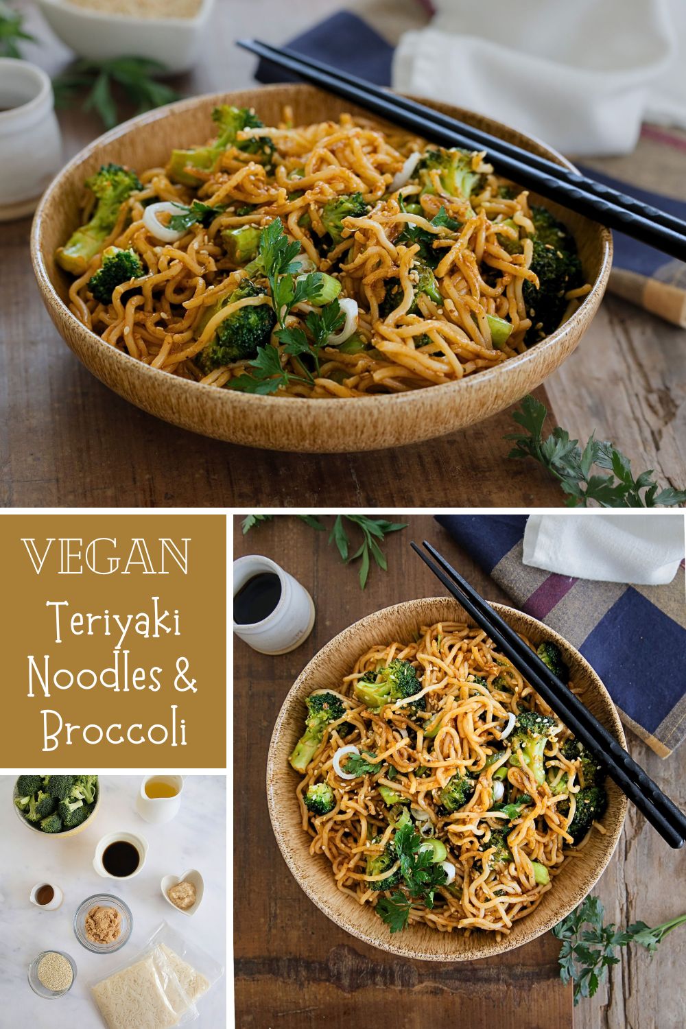 Teriyaki Noodles and Broccoli