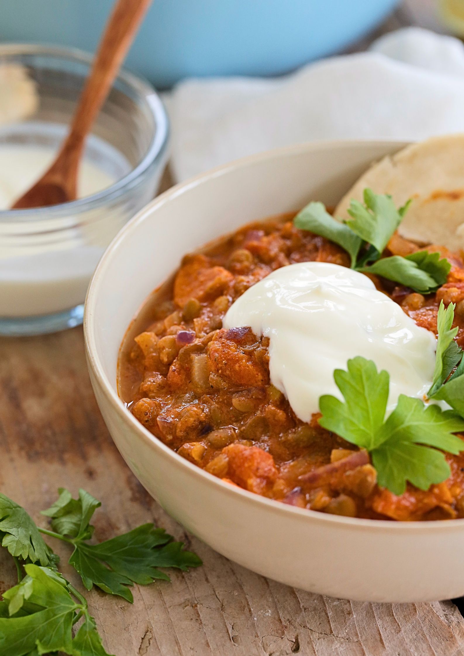 Made with simple ingredients and roasted sweet potatoes for extra flavour this easy vegan curry is full of warming spice and the perfect cosy comfort food! Also ideal to batch make and freeze for a fast but tasty meal any day of the week.