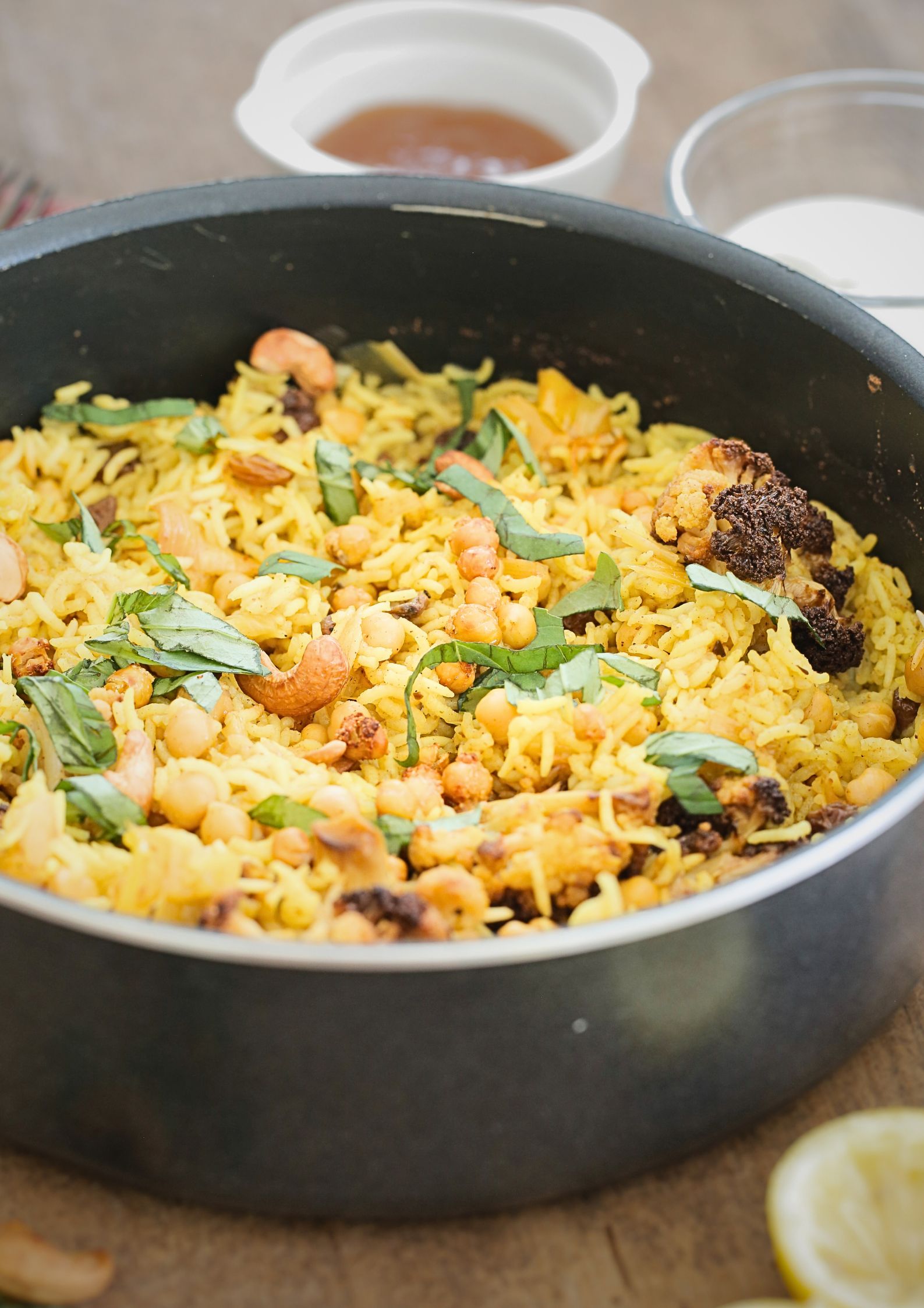 Roasted Cauliflower Rice Pilaf