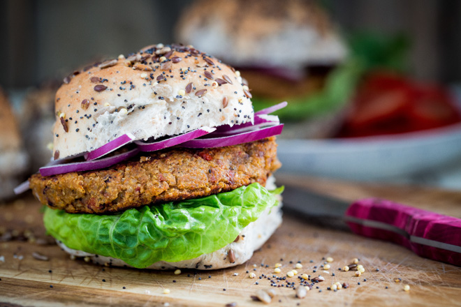 Easy Vegan Bean Burgers