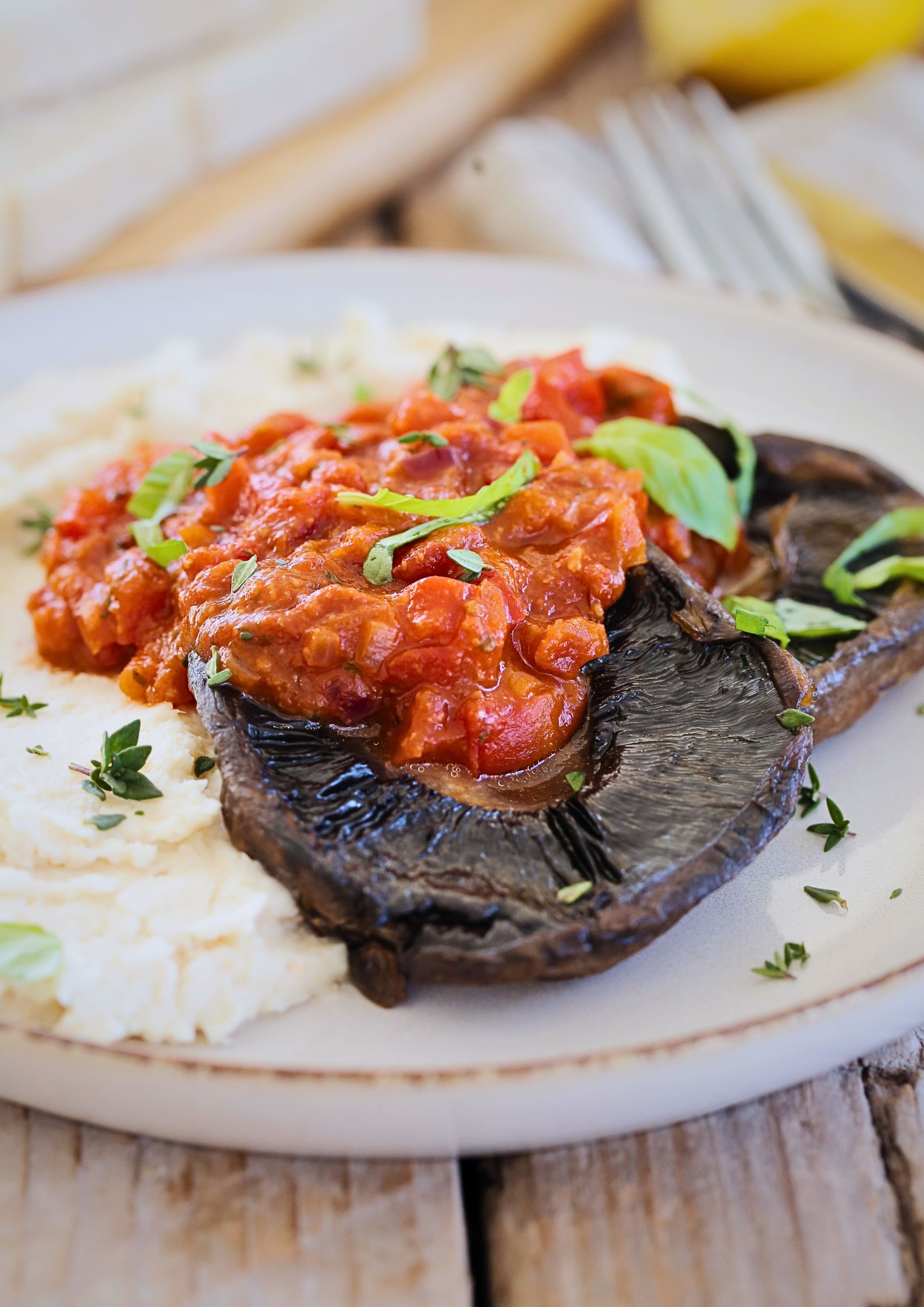 If you're looking for a hearty, flavourful, and protein-packed vegan dinner, this Field Mushrooms with Garlic Tomato Sauce and Creamy Butterbean Mash recipe is a must-try. Juicy, pan fried mushrooms bring a rich, meaty texture, while the silky butterbean mash adds a satisfying creaminess. Topped with a garlic tomato sauce, this dish is not only easy to make but also packed with plant based protein and wholesome ingredients. Whether you're after a comforting weeknight meal or an impressive vegan main course, this recipe ticks all the boxes.