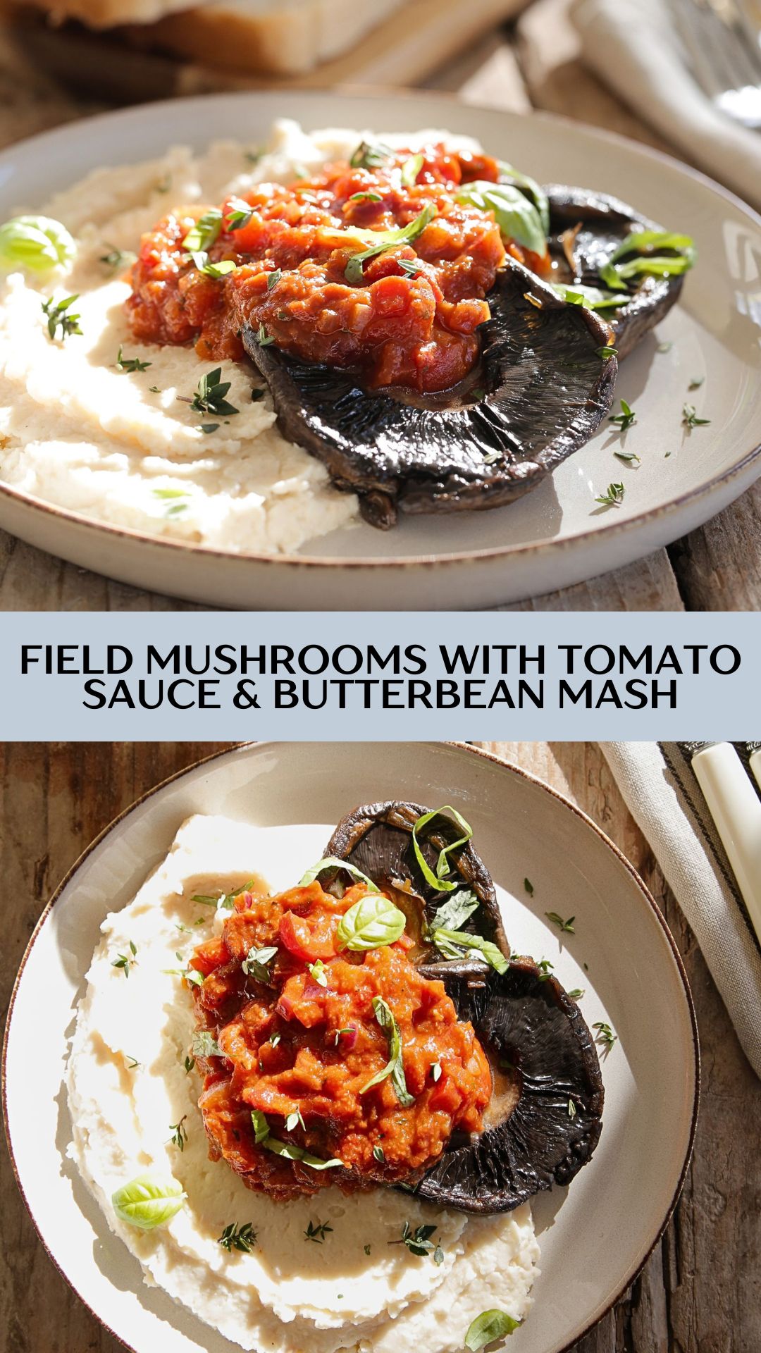 If you're looking for a hearty, flavourful, and protein-packed vegan dinner, this Field Mushrooms with Garlic Tomato Sauce and Creamy Butterbean Mash recipe is a must-try. Juicy, pan fried mushrooms bring a rich, meaty texture, while the silky butterbean mash adds a satisfying creaminess. Topped with a garlic tomato sauce, this dish is not only easy to make but also packed with plant based protein and wholesome ingredients. Whether you're after a comforting weeknight meal or an impressive vegan main course, this recipe ticks all the boxes.